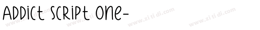 Addict Script One字体转换 Addict Script One字体转换
